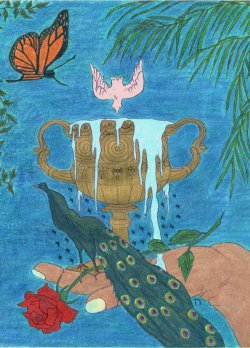 Ace of Cups Lindmara Tarot by Linda Gravill