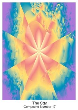Fractal Universe Tarot: The Star 17 by Nicole Cormier
