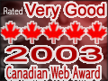 Canadian Web Award 2003 - Very Good