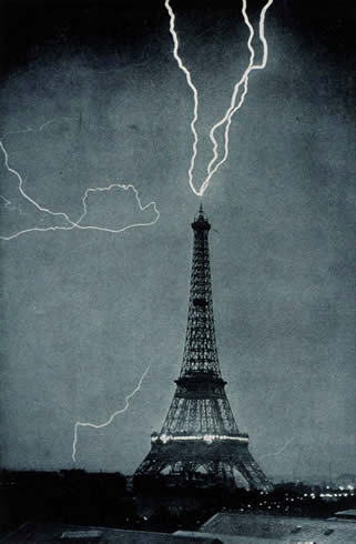 Eiffel Tower Struck By Lightning