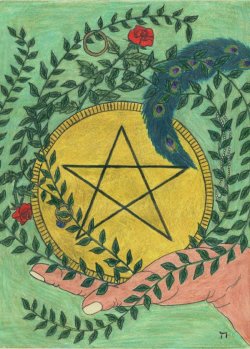 Lindmara Tarot: Ace of Pentacles (c) Linda Gravill