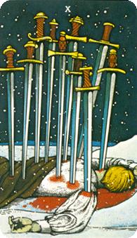 Morgan Greer Tarot: 10 Swords