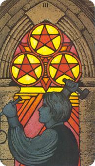 Morgan Greer Tarot:  3 of Coins