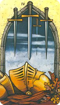 Morgan Greer Tarot: 4 of Swords