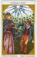 Tarot of Sissi:  10 of Swords