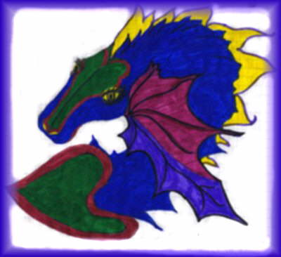 Blue Dragon by Cheryl Lynne Bradley, all rights reserved. August 13, 2000