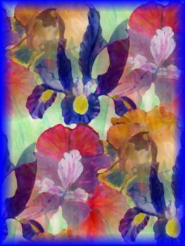 Iris Tile by Cheryl Lynne Bradley, all rights reserved.