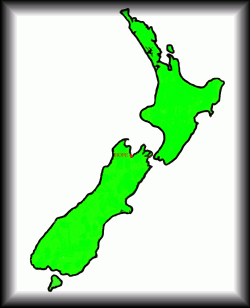 New Zealand Map showing Hope