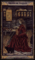 Queen of Shields, Legend of the Arthurian Tarot