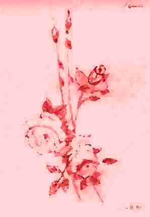 Rose Watercolour by Cheryl Lynne Bradley, all rights reserved